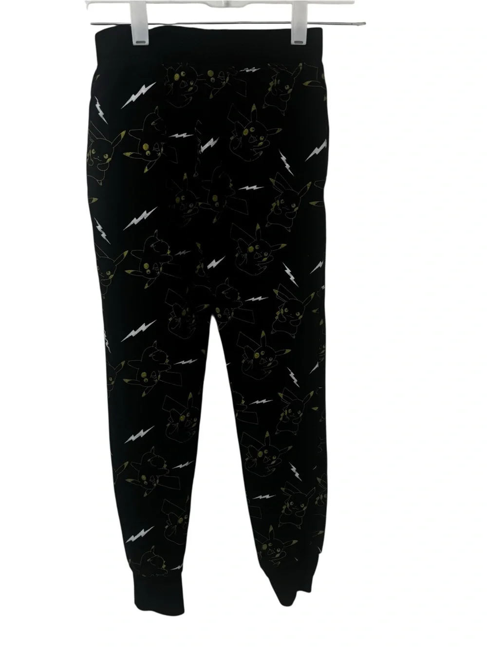 3/$15 Pokémon boys yellow Black Pikachu Lightning Jogger Pants size M